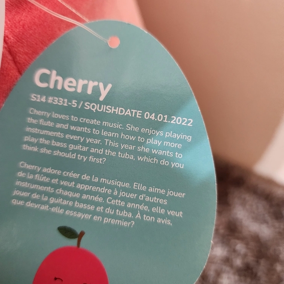 Cherry squishmallows 14" BNWT - Picture 3 of 6